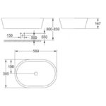Chậu Rửa Mặt Lavabo Grohe 39122001 Eurocosmo Đặt Bàn – ảnh chi tiết 2