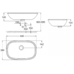 Chậu Rửa Mặt Lavabo Grohe 39216000 Eurostyle Đặt Bàn – ảnh chi tiết 2