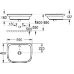 Chậu Rửa Mặt Lavabo Grohe 39276000 Eurostyle Bán Âm – ảnh chi tiết 2