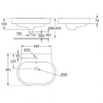 Chậu Rửa Mặt Lavabo Grohe 39291000 Eurocosmo Bán Âm – ảnh chi tiết 2