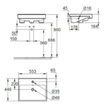 Chậu Rửa Mặt Lavabo Grohe 3970800H Eurocube Bán Âm – ảnh chi tiết 2
