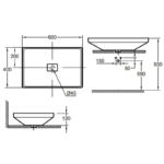 Chậu Rửa Mặt Lavabo Grohe 3995900H AIRIO VESSEL Đặt Bàn 600x400mm – ảnh chi tiết 5